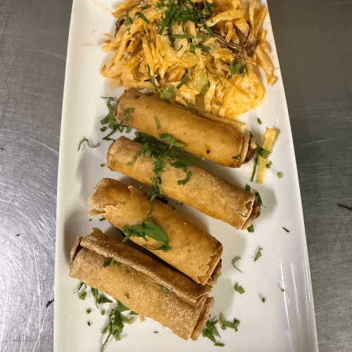 Vegetable spring roll (4 pcs) (veggie)