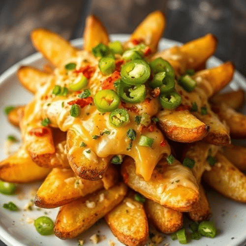Spicy cheesy potatoes large