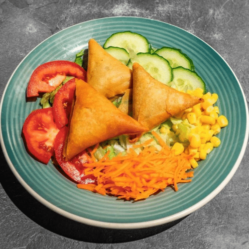 Salade samosa végétarien