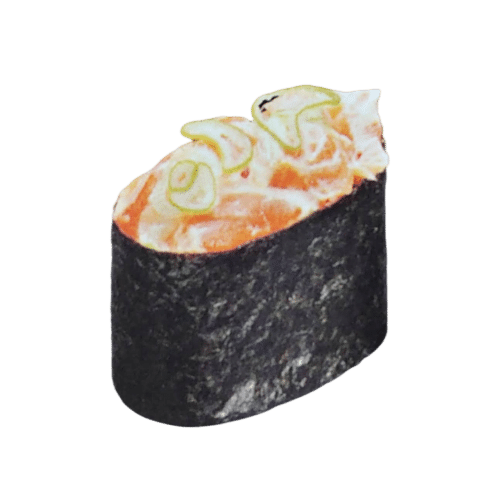 Gunkan saumon tartare spicy