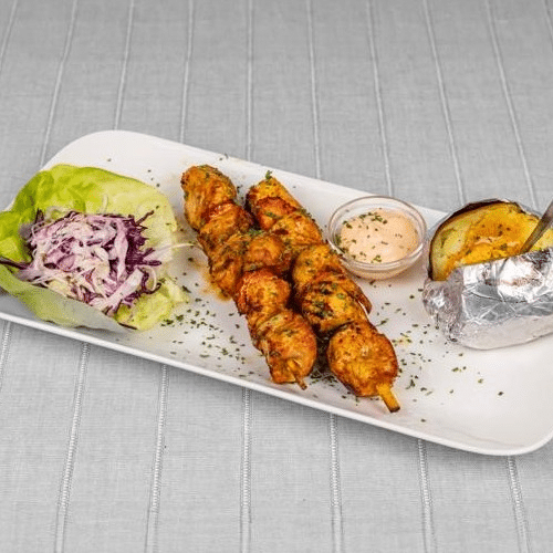 Brochette kalkoen menu