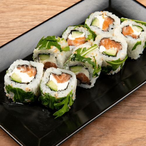 Salmon roll met cream cheese (8 stuks)