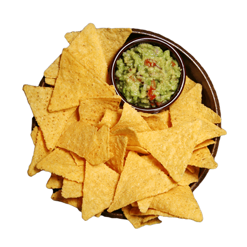 Nachos with guacamole