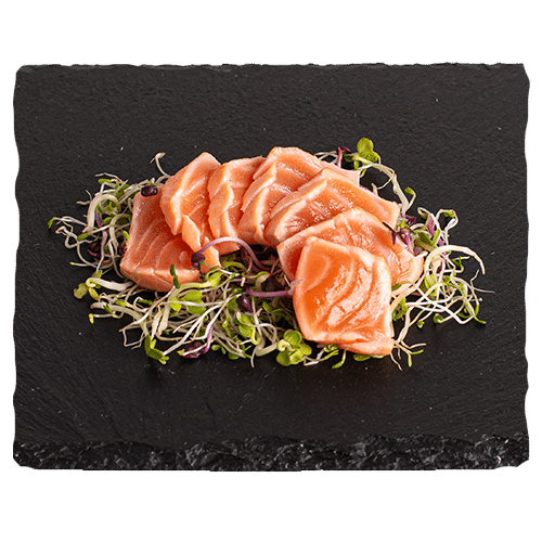 Sashimi salmon tataki