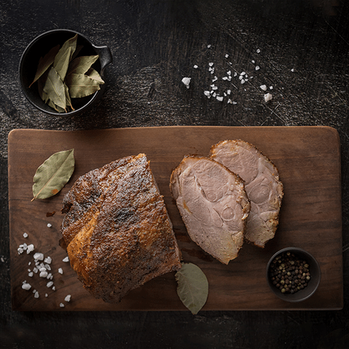Roasted pork shoulder