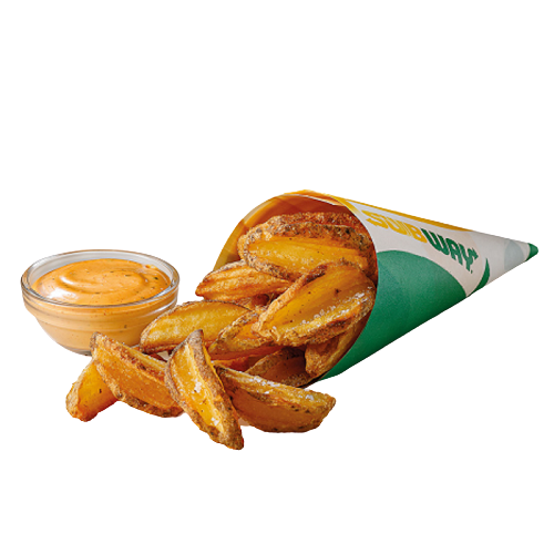 Baked wedges potatoes small portion