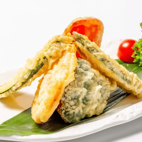 Assortiment de tempura végétarien