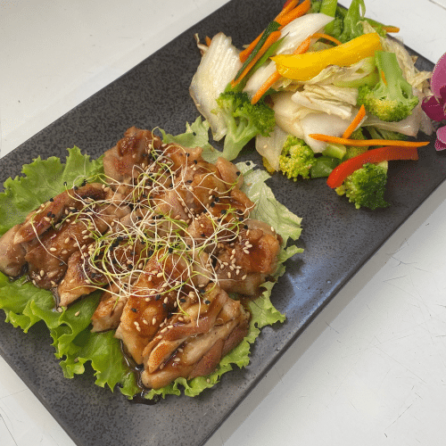 Poulet menu teppanyaki