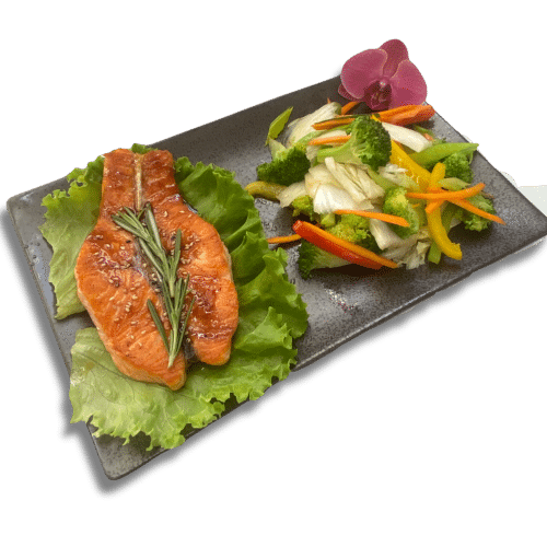 Saumon menu teppanyaki