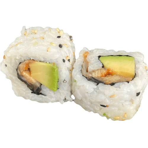 Uramaki anguille-avocat