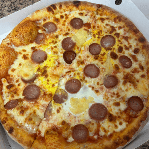 Pizza Alpen Würster (scharf)
