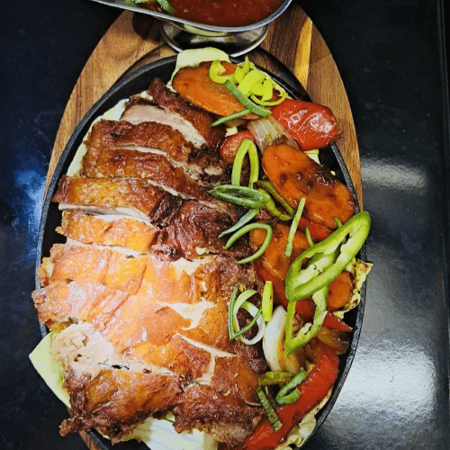 Knusprig, grillierte Ente