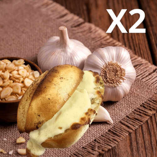 Pain à l'ail et mozzarella (2 pièces)