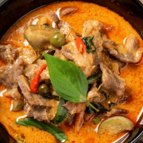 Boeuf au curry rouge (thai)