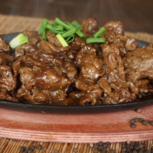 Boeuf sauté poivre noir