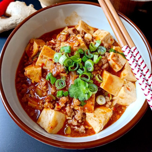 Mapo tofu piment et sauce soja