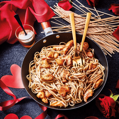 Nouilles sautées au poulet