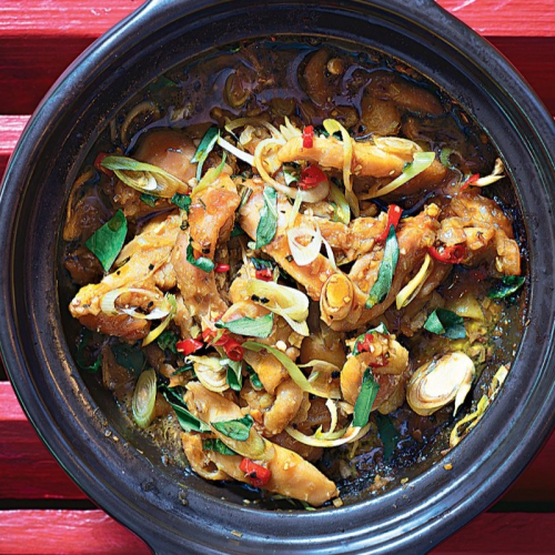 Poulet sauté aux citronnelles