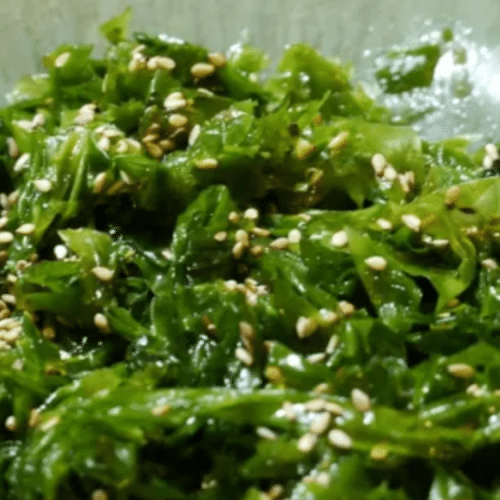 Salade verte sauce japonaise