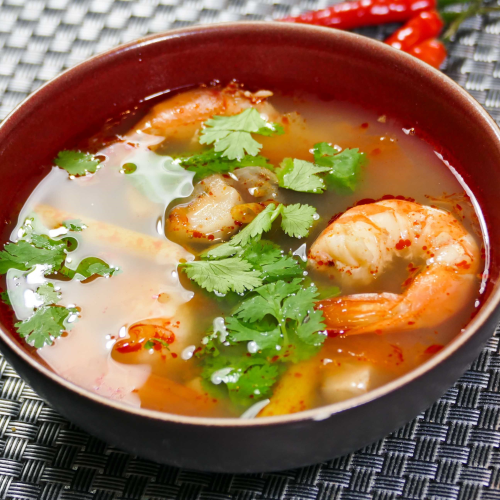 Soupe thaïlandaise aux crevettes