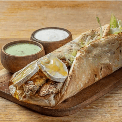 Naanwich chèvre miel