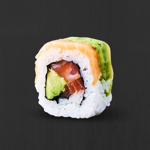 Salmon Avocado Rainbow (8 Stück)