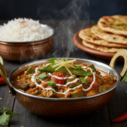 Okra Masala (vegan)