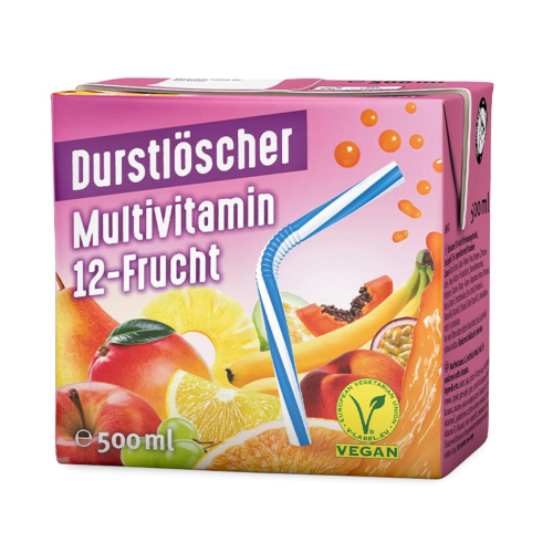 Durstlöscher Multivitamin-12 Frucht 500ml