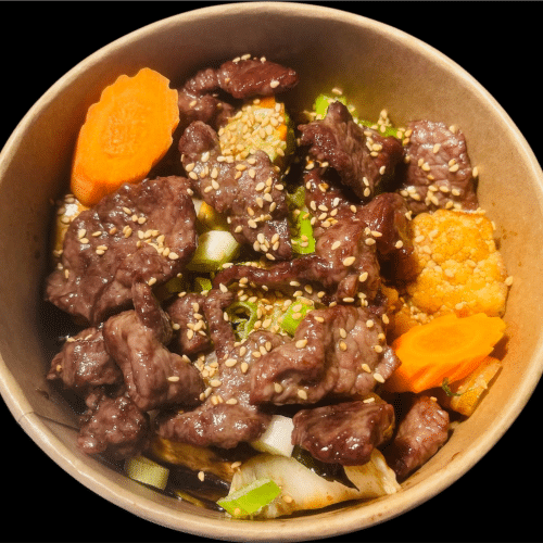 Beef Jerky, sonnengetrocknet, mit Wokgemüse (Thai Spezialität)