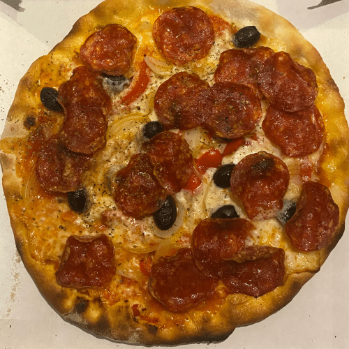 Pizza Diavola (scharf)