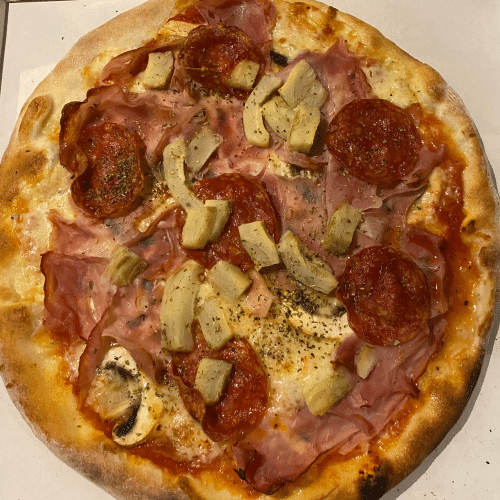 Pizza Quattro Stagioni (scharf)