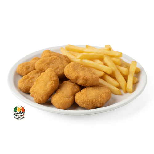 Chicken Nuggets mit Pommes (9 Stück)