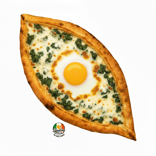 Pide Spinat, Ei