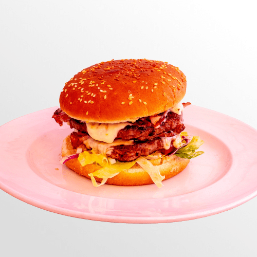 Double Cheeseburger Smashed Fleisch