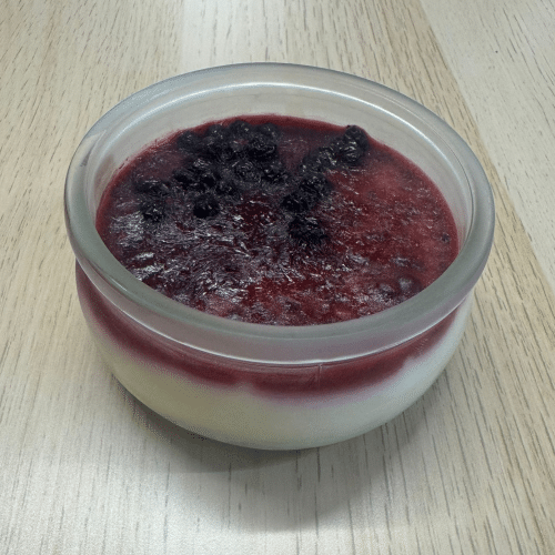 Heidelbeeren Cheesecake im Glass Italienische Produktion