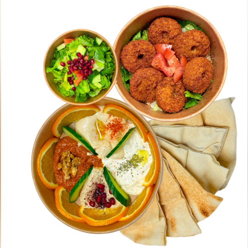 Vegetarischer Falafelteller