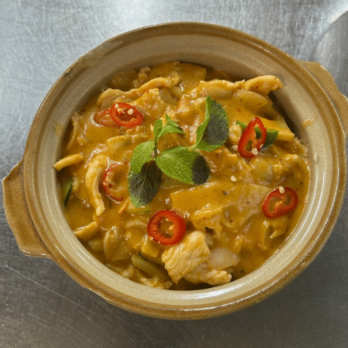 Poulet mit rotem Thai-Curry