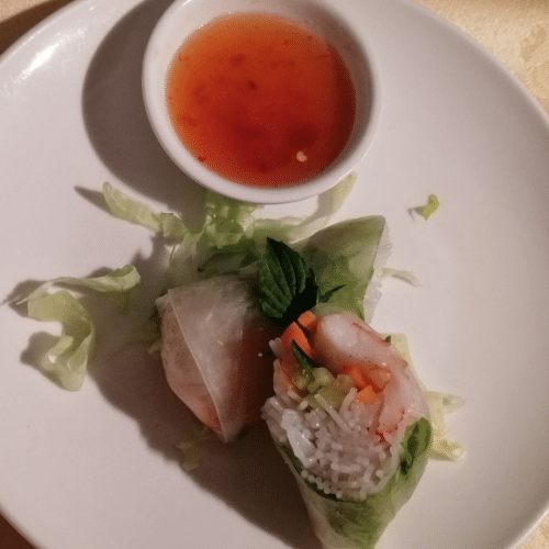 Rouleaux d'été aux crevettes