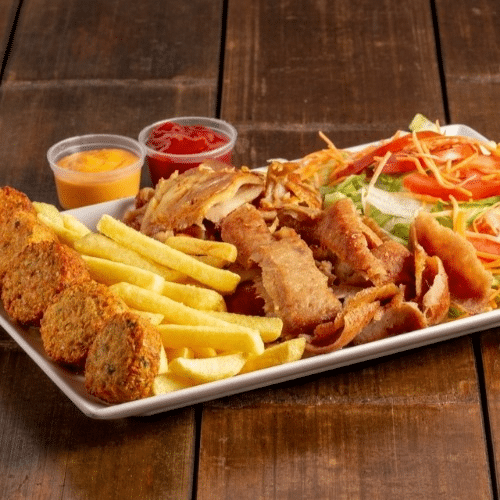 Plat kebab falafel