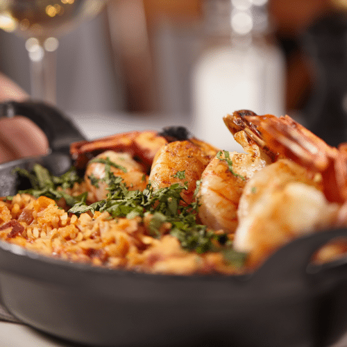 Grosses crevettes sur 