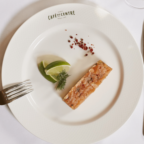 Tartare de saumon à l'aneth