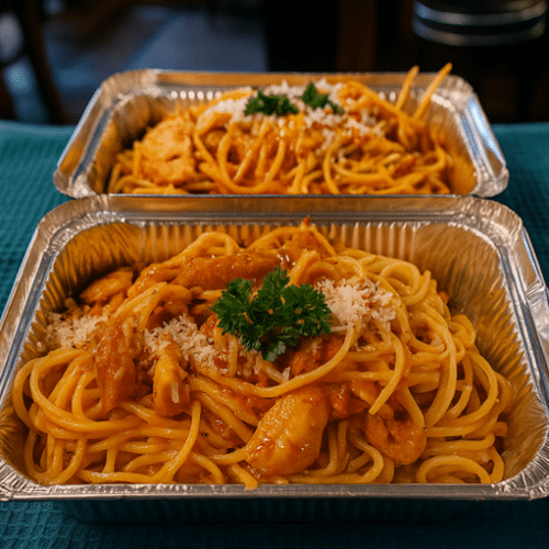 Pasta alla Siciliana con Pollo inkl.3.3dl softdrink
