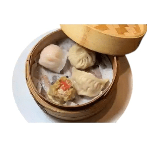 Assortiment de raviolis à la vapeur