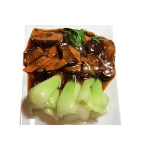 Pak Choï à la sauce d'huîtres et champignons parfumés