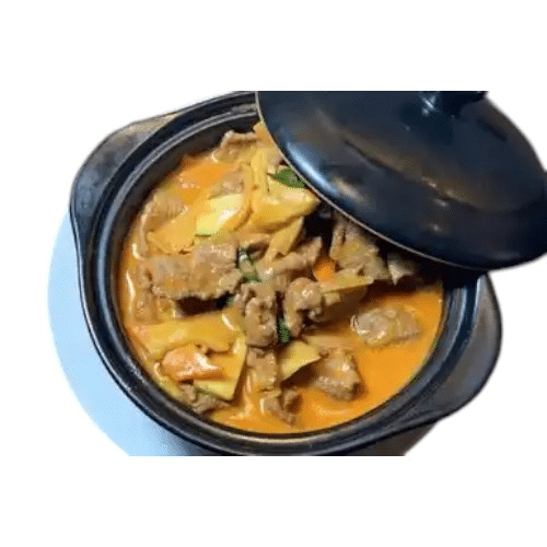 Porc au curry rouge thaï