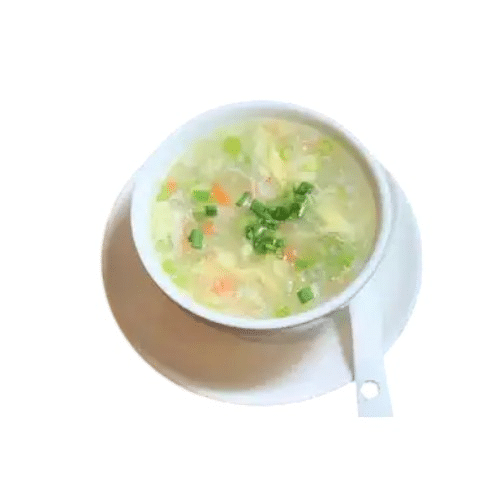 Potage crabe et asperges