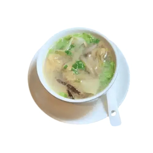 Potage raviolis won-ton