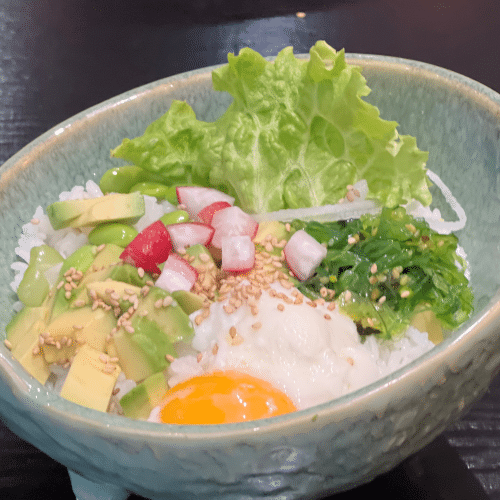 Vegi mit pochiertem Ei (scharf)