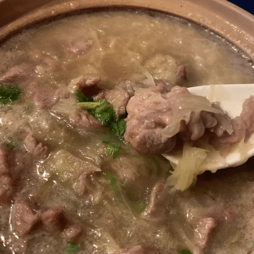 羊肉酸菜煲  Eintopf mit Lammfleisch und Sauerkraut