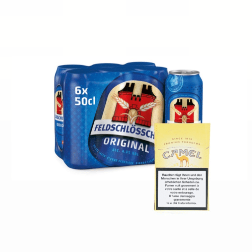 Feldschlösschen Original  Bier 6x50cl Camel Gelb
